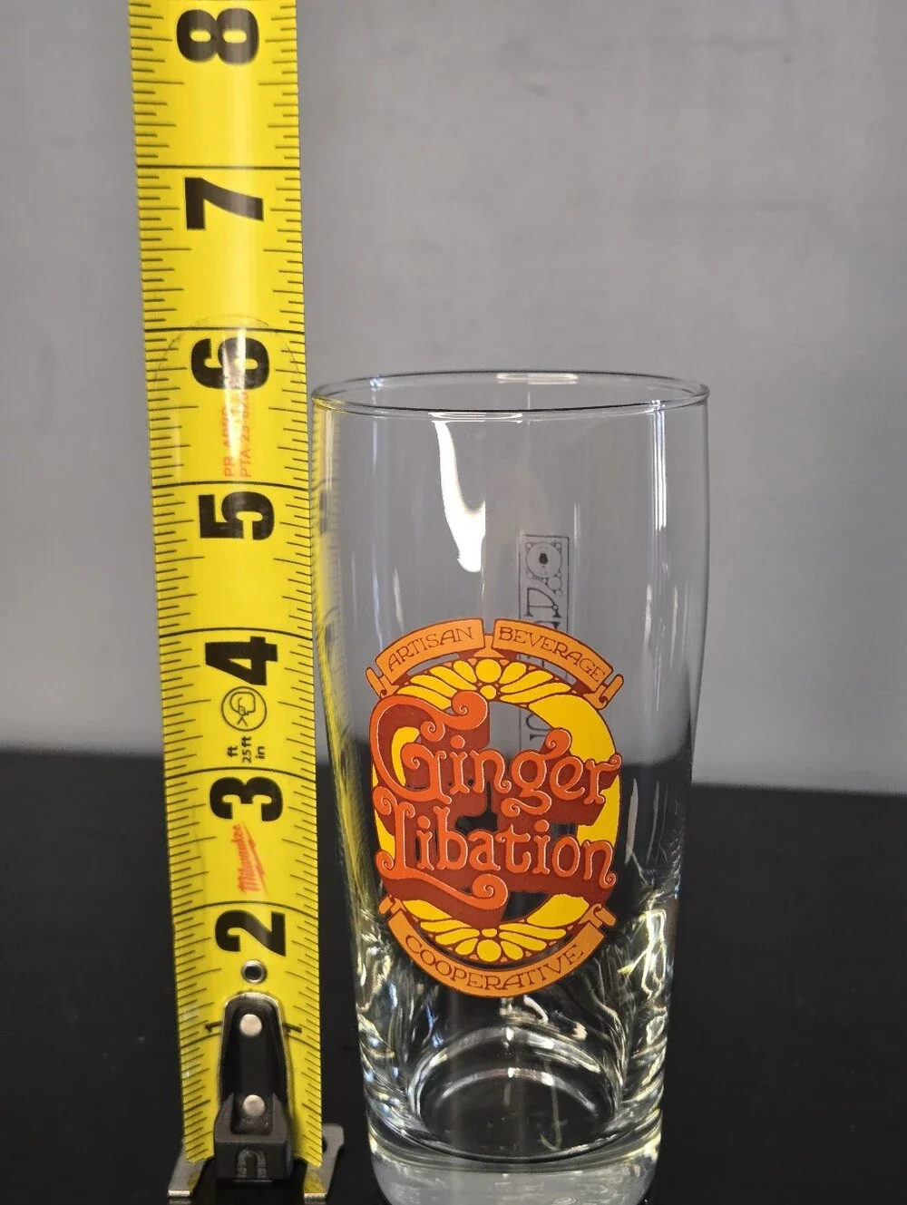Ginger Libation from Artisan Beverage Cooperative Beer Glass 5.75
